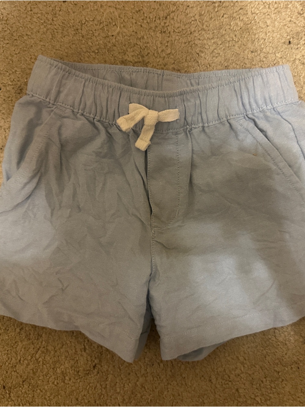 Janie and Jack Pale Blue Drawstring Casual Shorts